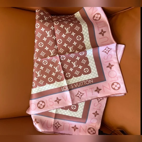 Brown and Pink Scarf - Picture 6 of 9